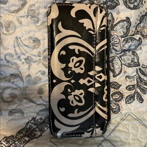 Black and White Patterned Women's Wallet